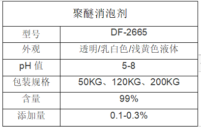 聚醚消泡劑信息